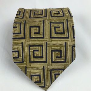 JoS A Bank gold navy mens tie